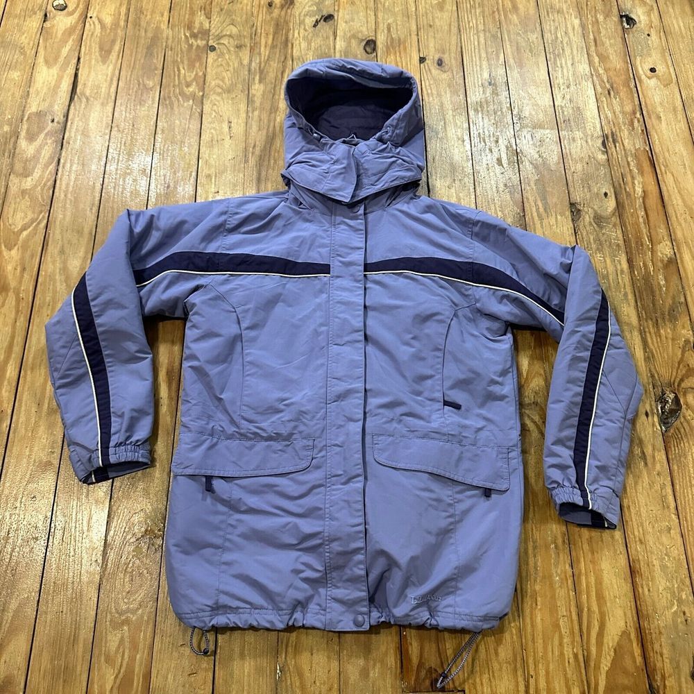 Vintage LL Bean 3 In 1 Jacket Women Small Purple Ski Fleece Coat OCYF3‎ Complete